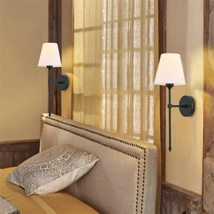 Aurora Linen-Look LED Wall Light