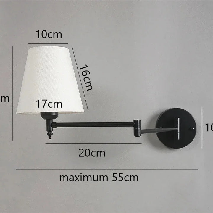 Aurora Linen-Look LED Wall Light