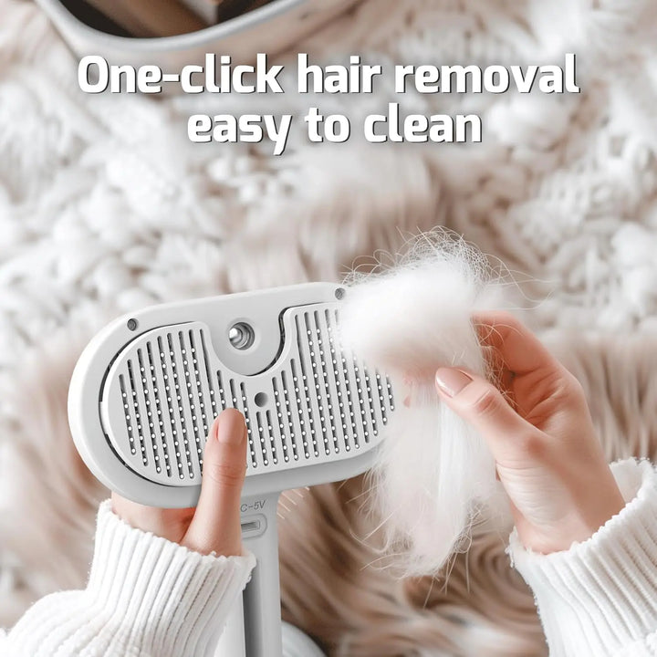 Pet Spray Grooming Comb – De-shedding & Styling Tool for Dogs and Cats