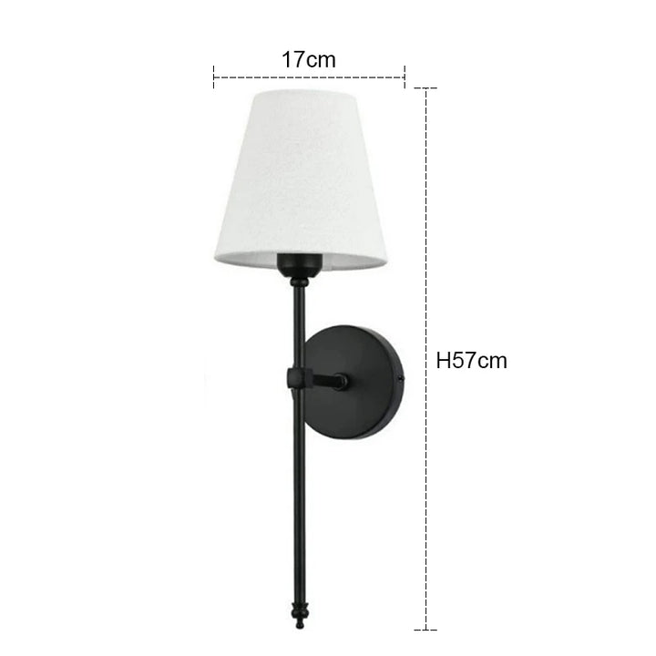 Aurora Linen-Look LED Wall Light