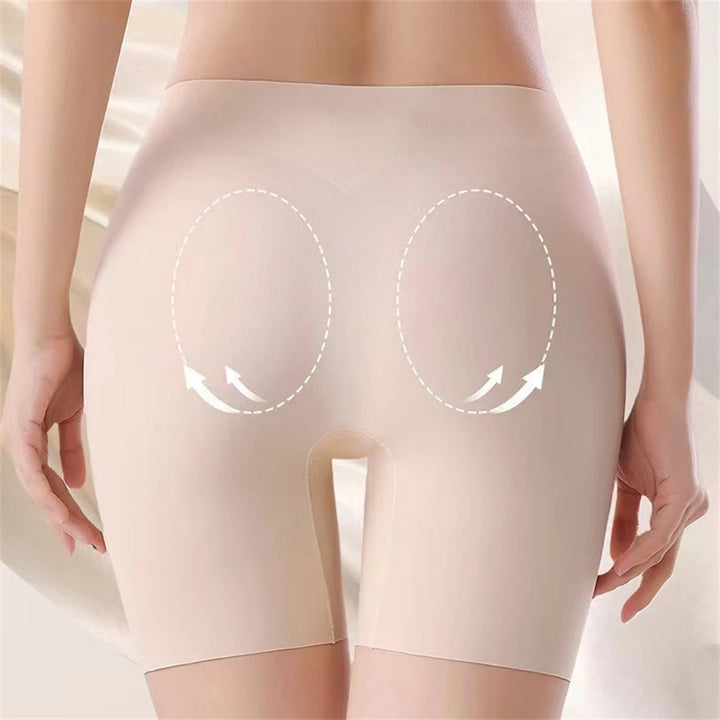Women high-waist ice silk underwear with tummy-control hip-lifting