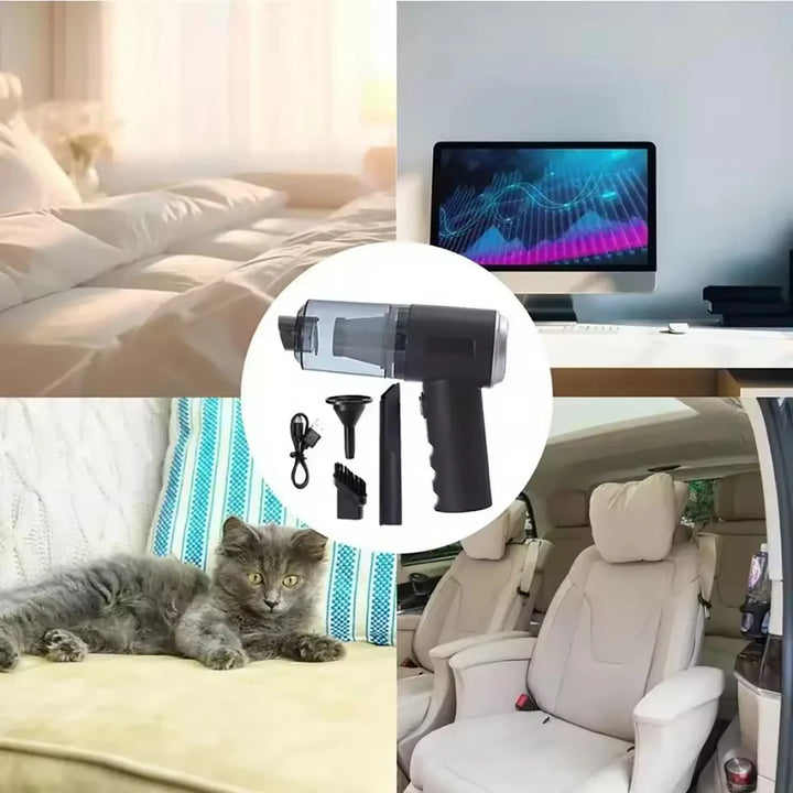 Handheld Car Wireless Vacuum Cleaner - Dry & Wet Use