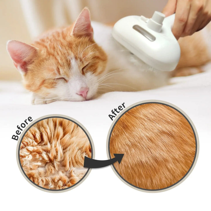 Pet Spray Grooming Comb – De-shedding & Styling Tool for Dogs and Cats