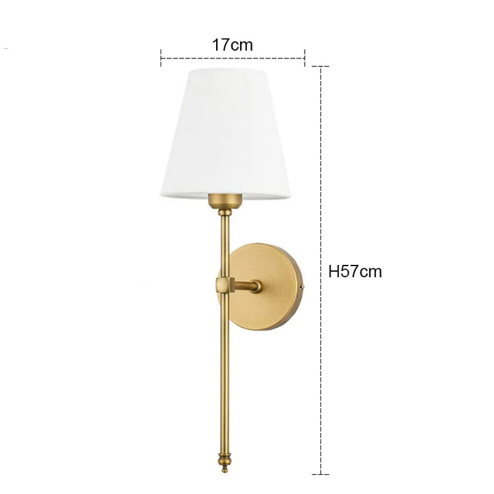 Aurora Linen-Look LED Wall Light